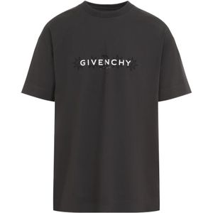 Givenchy, Tops, Heren, Grijs, S, Katoen, Rosewood Short Sleeves T-Shirt