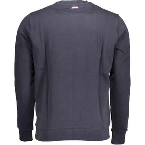 U.s. Polo Assn., Sweatshirts & Hoodies, Heren, Blauw, 3Xl, Katoen, Blauwe Katoenen Trui met Logo