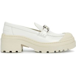 Dior, Schoenen, Dames, Wit, 35 1/2 EU, Leer, Witte Loafer Schoenen Ss 22