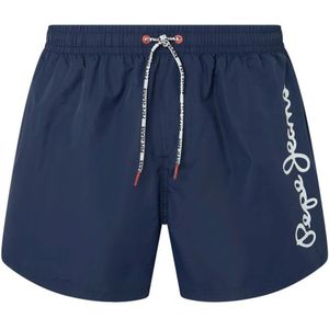 Pepe Jeans, Beachwear Blauw, Heren, Maat:S