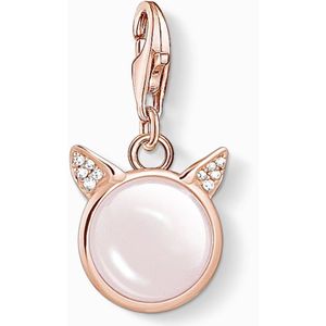 Thomas Sabo, Kattenoor Bedel Hanger Roségoud Roze, Dames, Maat:ONE Size