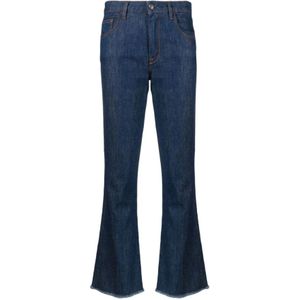 Fay, Flared Jeans Blauw, Dames, Maat:W27