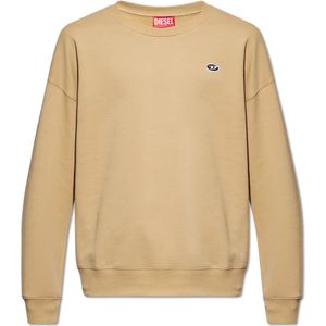 Diesel, S-Rob-Doval-Pj sweatshirt Beige, Heren, Maat:XL