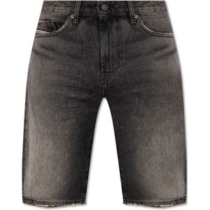 Diesel, Korte broeken, Heren, Grijs, W27, Denim, Slim-Short denim shorts