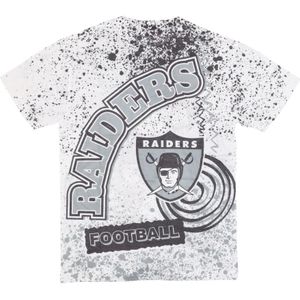 Mitchell & Ness, Tops, Heren, Wit, S, Katoen, Oakland Raiders NFL Team Tee