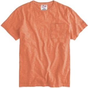 MC2 Saint Barth, Tops, Heren, Oranje, M, Linnen, Linnen Heren T-shirt Diverse Kleuren