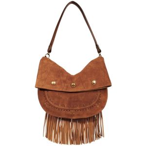 Jérôme Dreyfuss, Leren Satchel Tas met Afneembare Schouderband Bruin, Dames, Maat:ONE Size