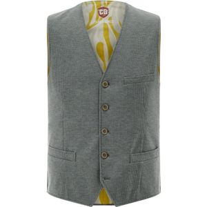 Club Of Gents, Mosley Gilet met knoopsluiting Groen, unisex, Maat:2XL