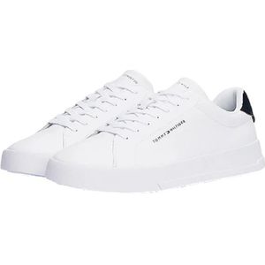 Tommy Hilfiger Court Essential Sneakers - Leren Sneaker - Heren - Wit