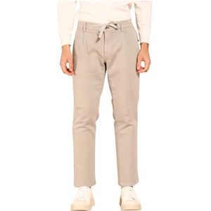 Mason's, Broeken, Heren, Grijs, S, Grijze Chino Jogger Broek Regular Fit