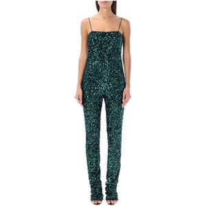 Rotate Birger Christensen, Teal Sequins Bodysuit Groen, Dames, Maat:S