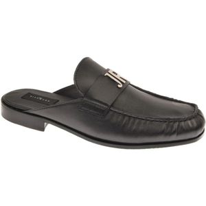 John Richmond, Schoenen, Heren, Zwart, 40 EU, Leer, Muli Mocino Open-Back Flats voor heren