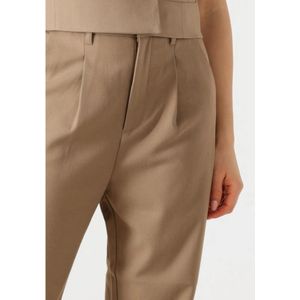 Copenhagen Muse, Broeken, Dames, Beige, S, Elegante Beige Tailor Pants