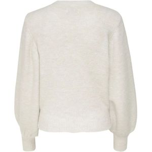 Only, Truien, Dames, Wit, M, Polyester, Witte Gebreide Trui Herfst/Winter Vrouwen