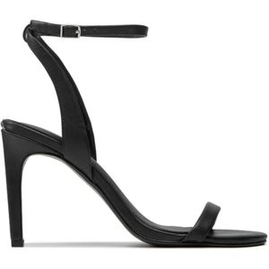 Calvin Klein, Schoenen, Dames, Zwart, 39 EU, Verhoog je stijl met hoge hak sandalen