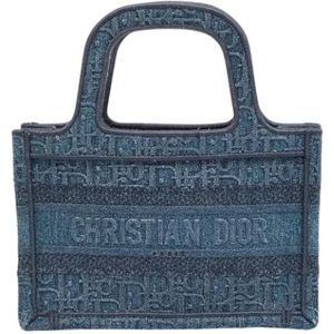 Dior Vintage, Pre-owned Denim totes Blauw, Dames, Maat:ONE Size