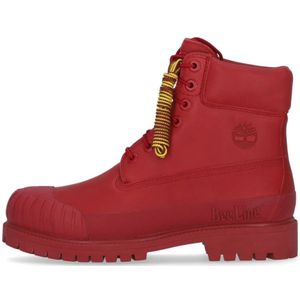 Timberland, Schoenen, Heren, Rood, 40 EU, Premium Waterdichte Veterschoen