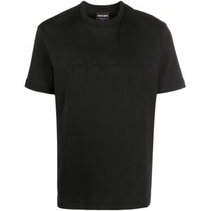 Giorgio Armani, Tops, Heren, Zwart, M, T-Shirts