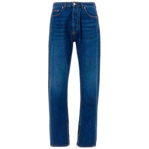 Off White, Jeans, Heren, Blauw, W34, Denim, Klassieke Denim Jeans
