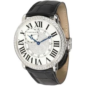 Cartier Vintage, Pre-owned, Dames, Grijs, ONE Size, Pre-owned White Gold watches