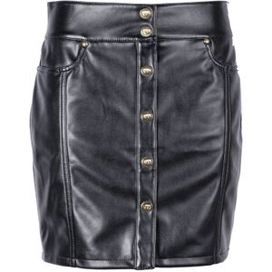 Chiara Ferragni Collection, Rokken, Dames, Zwart, M, Leer, Leather Skirts