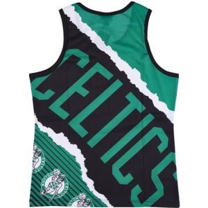 Mitchell & Ness, Sport, Heren, Groen, L, Polyester, Boston Celtics Tank Top NBA Jumbotron