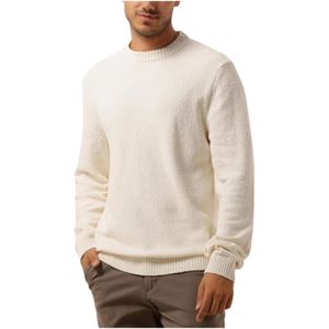 Selected Homme, Truien, Heren, Beige, XL, Beige Gebreide Crew Neck Trui