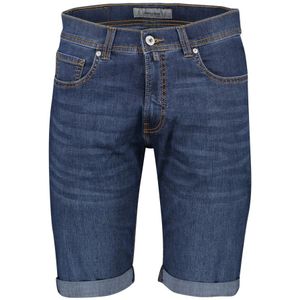 Pierre Cardin, Korte broeken, Heren, Blauw, W36, Katoen, Donkerblauwe Shorts 5-Pocket Model