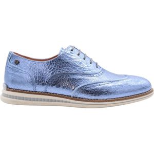 Floris van Bommel, Schoenen, Dames, Blauw, 40 EU, Veterschoen Fleron