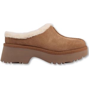 Ugg, Schoenen, Dames, Bruin, 38 EU, Suède, Gezellige Klomp New Heights Stijl