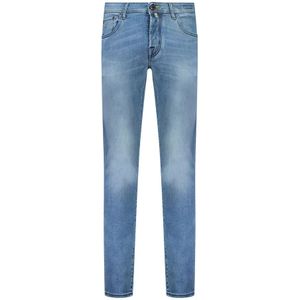 Jacob Cohën, Jeans, Heren, Blauw, W34, Super Slim Gele Salpa Jeans