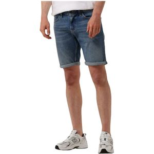 Tommy Jeans, Korte broeken, Heren, Blauw, W31, Denim, Heren Scanton Kort Blauw Jeans
