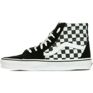 Vans, Hoge Top Checkerboard Sneakers Zwart, Heren, Maat:34 1/2 EU