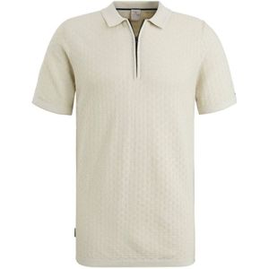 Cast Iron, Tops, Heren, Beige, XL, Katoen, Korte Mouw Polo Katoen Modal