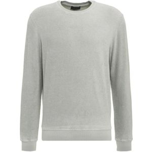 Roberto Collina, Sweatshirts & Hoodies, Heren, Groen, L, Klassieke Crew Neck Sweater