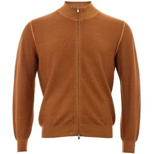 Gran Sasso, Truien, Heren, Oranje, L, Wol, Cardigan Sweater