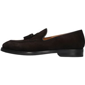 Magnanni, Schoenen, Heren, Bruin, 43 EU, Suède, Bruine Suède Loafers met Kwastjes