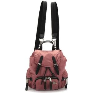 Burberry Vintage, Pre-owned, Dames, Roze, ONE Size, Nylon, Pre-owned Nylon backpacks