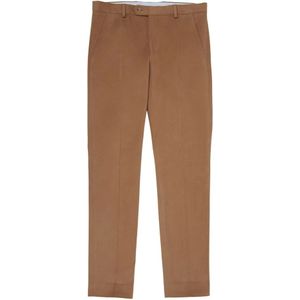 Brooks Brothers, Broeken, Heren, Bruin, W40, Katoen, Rek katoen chinos