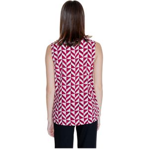 Street One, Tops, Dames, Rood, S, Rode Geometrische Tanktop - Mouwloos