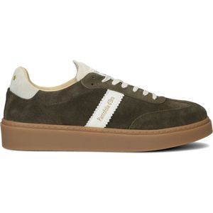 Pantofola d'Oro, Schoenen, Heren, Groen, 44 EU, Suède, Groene Suède Lage Sneakers