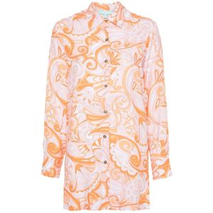 Melissa Odabash, Blouses & Shirts, Dames, Oranje, XS, Stijlvolle jurken van Paige CR