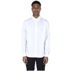 MM6 Maison Margiela, Formeel Overhemd - CO Stof, Comfortabel en Verfijnd Wit, Heren, Maat:M