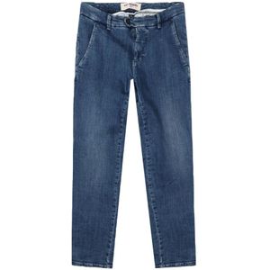 Roy Roger's, Jeans, Heren, Blauw, M, Denim, Klassieke Mid Wash Straight Jeans