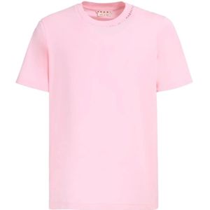 Marni, Tops, Heren, Roze, L, Katoen, Roze T-shirts en Polos