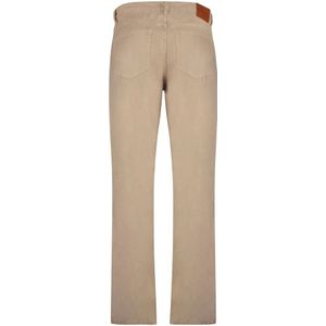 Gant, Broeken, Heren, Beige, W38, Katoen, Katoenen Broek met Metalen Knopen