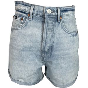 Denham, Korte broeken, Dames, Blauw, W27, Katoen, Rini Damen Short Lichtblauw