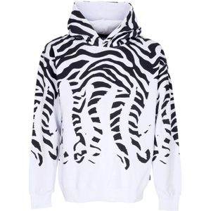 Octopus, Sweatshirts & Hoodies, Heren, Wit, XL, Zebra Hoodie Wit Streetwear
