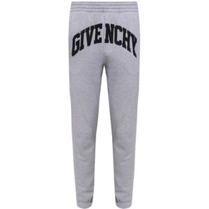 Givenchy, Logo Trainingsbroeken, Grijs, Elastische Taille, 4G Print Grijs, Heren, Maat:S
