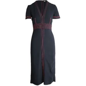 Burberry Vintage, Pre-owned, Dames, Zwart, S, Pre-owned Fabric dresses